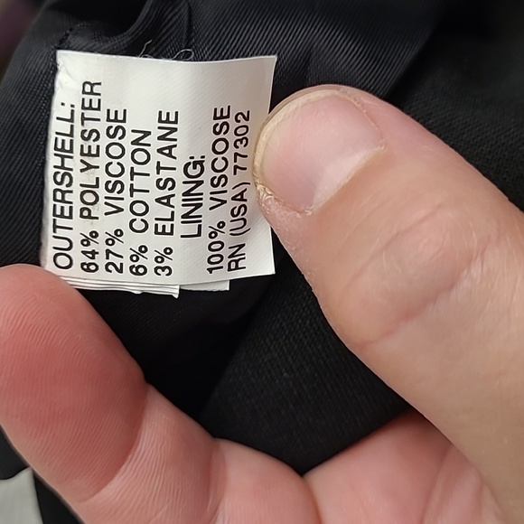 Zara Women Black Pencil Skirt slit in back zip up side size M - Picture 6 of 7